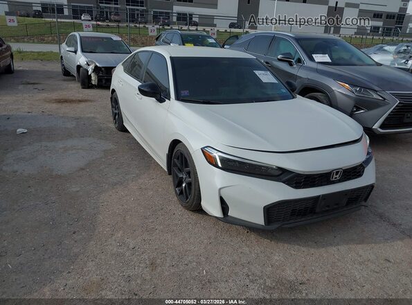 2HGFE2F5XTH522503 2026 HONDA CIVIC Белый Передняя правая четверть