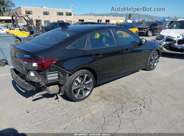 2HGFE4F80SH320905 2025 HONDA CIVIC HYBRID Черный Задняя правая четверть