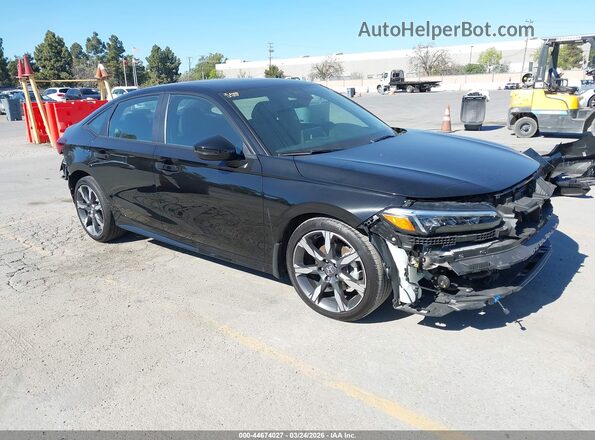 2HGFE4F80SH320905 2025 HONDA CIVIC HYBRID Черный Передняя правая четверть