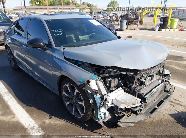 2HGFE4F81SH339303 2025 HONDA CIVIC HYBRID Серый Передняя правая четверть