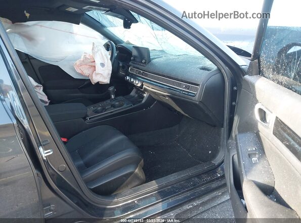 2HGFE4F83SH326732 2025 HONDA CIVIC HYBRID Черный Вид салона спереди