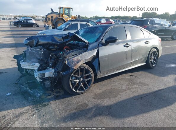 2HGFE4F83SH326732 2025 HONDA CIVIC HYBRID Черный Передняя левая четверть