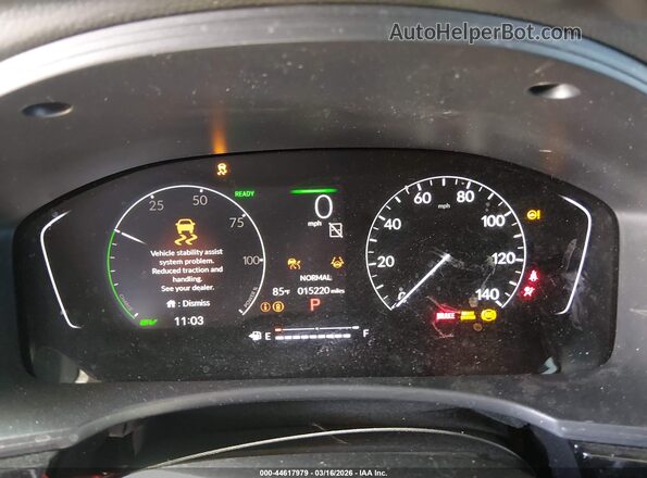 2HGFE4F85SH319880 2025 HONDA CIVIC HYBRID Gray Vista de los asientos traseros