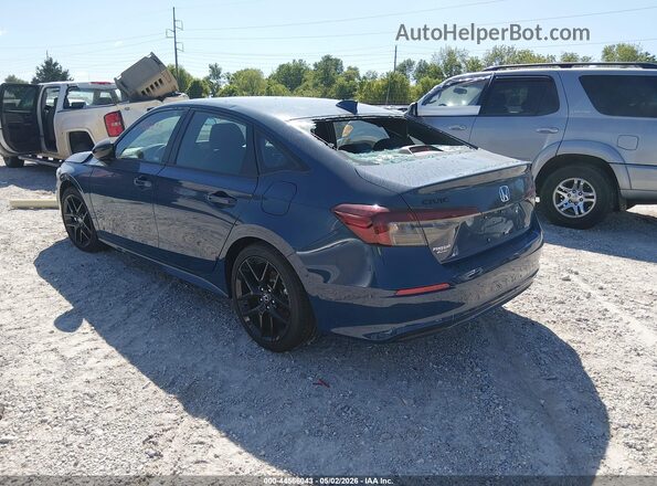 2HGFE4F87TH327321 2026 HONDA CIVIC HYBRID Синий Задняя левая четверть