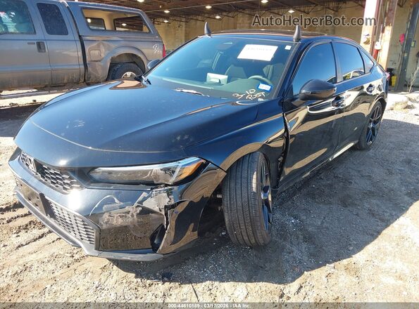 2HGFE4F88TH330177 2026 HONDA CIVIC HYBRID Black წინა მარცხენა ხედი სამი მეოთხედიდან