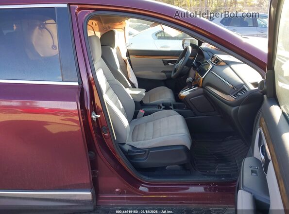 2HKRW2H56HH656221 2017 HONDA CR-V Темно-бордовый Вид салона спереди