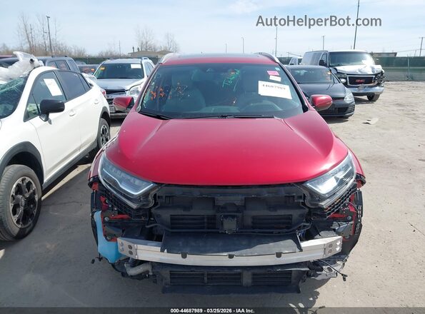 2HKRW2H90NH640241 2022 HONDA CR-V Красный Вид задней части салона