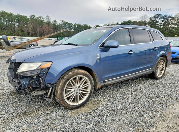 2LMHJ5AT1JBL01284 2018 LINCOLN MKT Blue Przód lewy