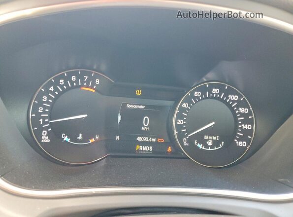 2LMPJ6JR1JBL40964 2018 LINCOLN MKX Золотой Вид щитка приборов