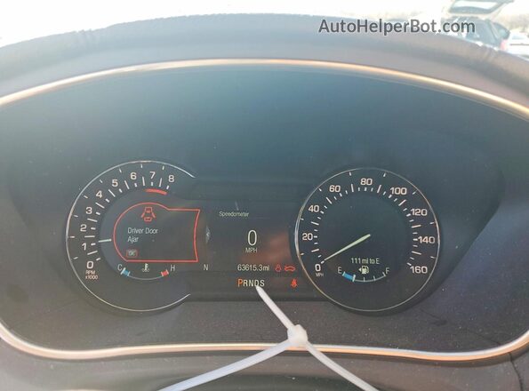 2LMPJ6LP0JBL34715 2018 LINCOLN MKX Blue Instrument cluster view