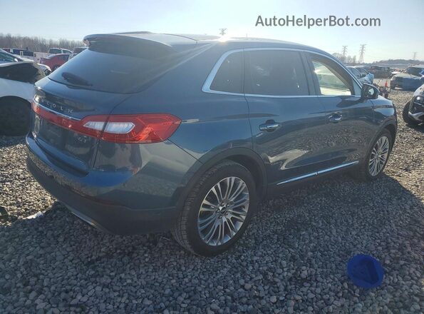 2LMPJ6LP0JBL34715 2018 LINCOLN MKX Blue Rear right