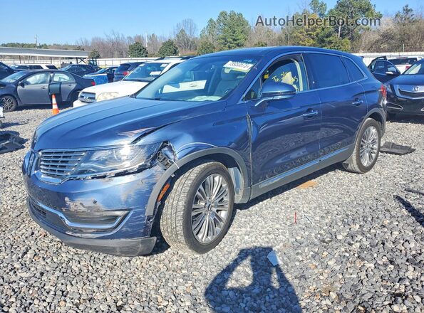 2LMPJ6LP0JBL34715 2018 LINCOLN MKX Blue Front left