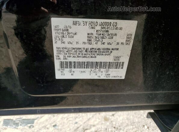 2LMPJ6LR6GBL60648 2016 LINCOLN MKX Черный Вид подкапотного пространства