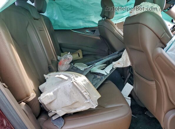 2LMPJ6LR6JBL48698 2018 LINCOLN MKX Burgundy Вид задніх сидінь