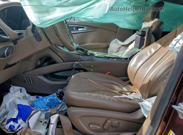 2LMPJ6LR6JBL48698 2018 LINCOLN MKX Burgundy Вид салону спереду