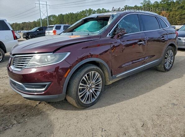 2LMPJ6LR6JBL48698 2018 LINCOLN MKX Burgundy Передня ліва чверть