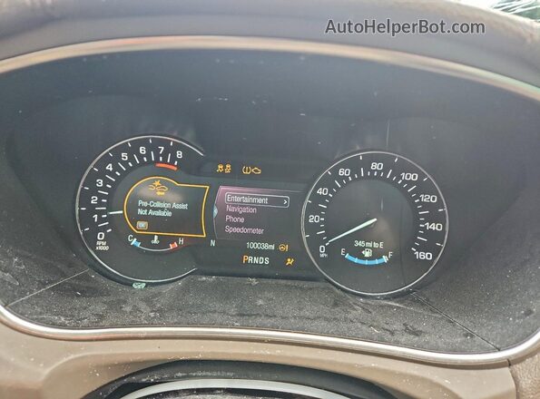 2LMPJ6LR6JBL48698 2018 LINCOLN MKX Burgundy Вид щитка приладів