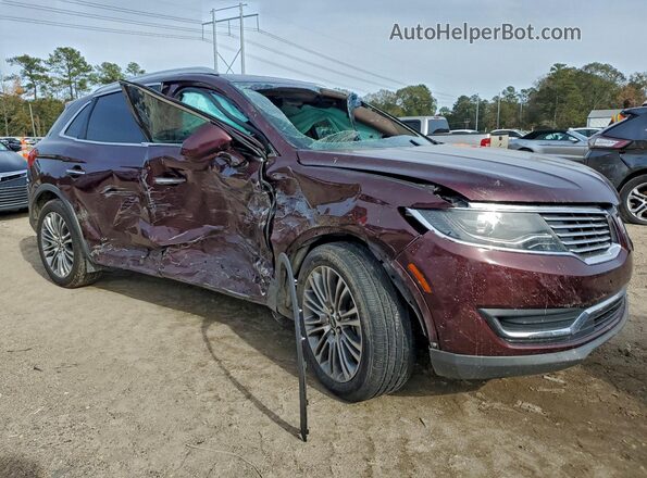 2LMPJ6LR6JBL48698 2018 LINCOLN MKX Burgundy Передня права чверть