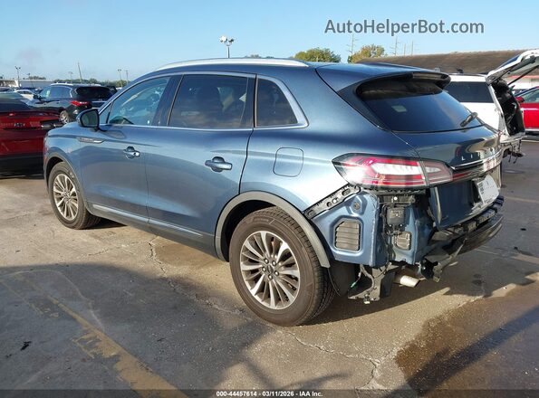 2LMPJ8K98KBL28404 2019 LINCOLN NAUTILUS Синий Задняя левая четверть
