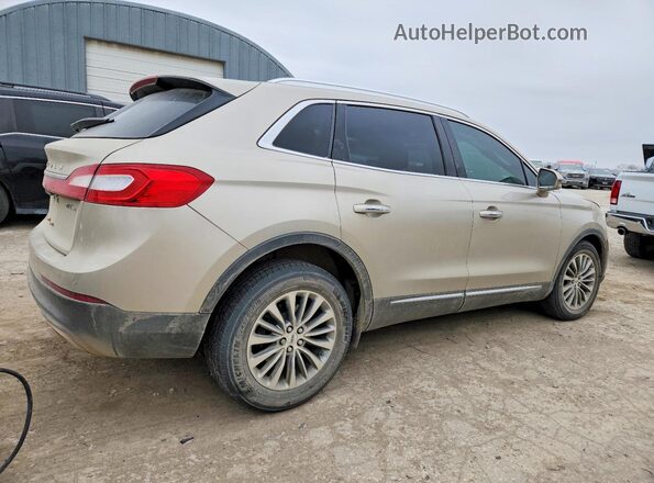 2LMPJ8KP3HBL51239 2017 LINCOLN MKX Золотой Задняя правая четверть