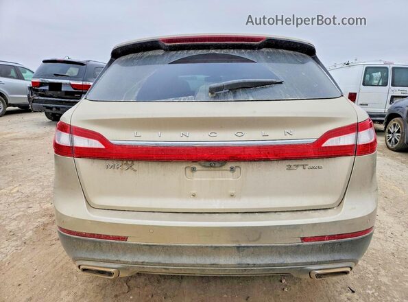 2LMPJ8KP3HBL51239 2017 LINCOLN MKX Золотой Вид сзади