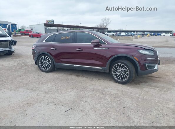 2LMPJ8L99KBL32797 2019 LINCOLN NAUTILUS Темно-бордовый Вид задней части салона
