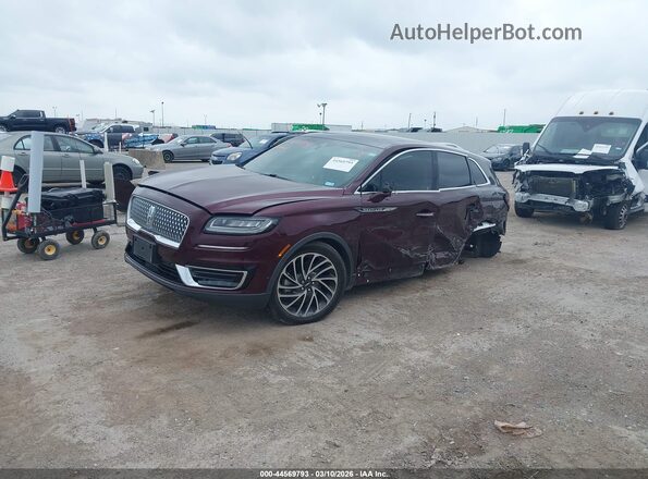 2LMPJ8L99KBL32797 2019 LINCOLN NAUTILUS Темно-бордовый Передняя левая четверть