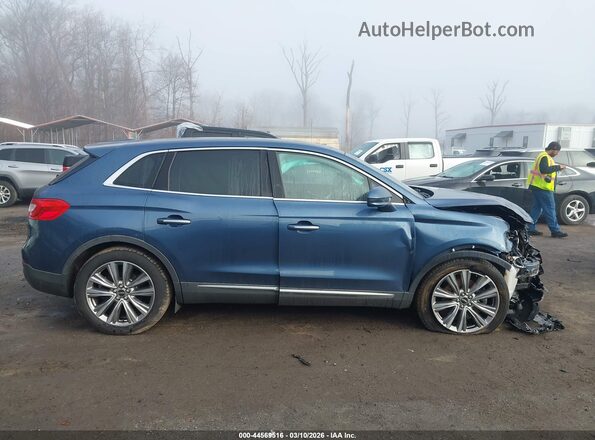 2LMPJ8LP4JBL44871 2018 LINCOLN MKX Синий Вид задней части салона