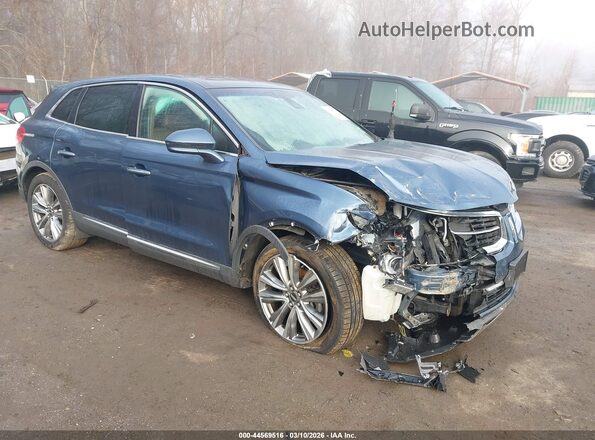2LMPJ8LP4JBL44871 2018 LINCOLN MKX Синий Передняя правая четверть