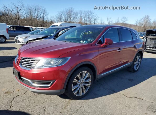 2LMPJ8LPXHBL51897 2017 LINCOLN MKX Красный Передняя левая четверть