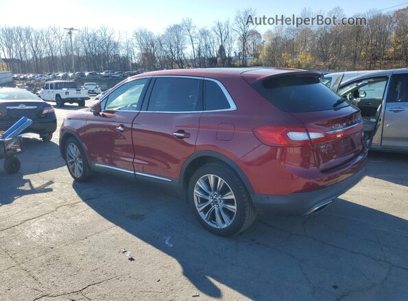 2LMPJ8LPXHBL51897 2017 LINCOLN MKX Красный Задняя левая четверть