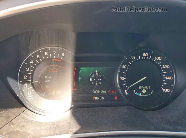 2LMPJ8LR8JBL38105 2018 LINCOLN MKX Blue Widok zestawu wskaźników