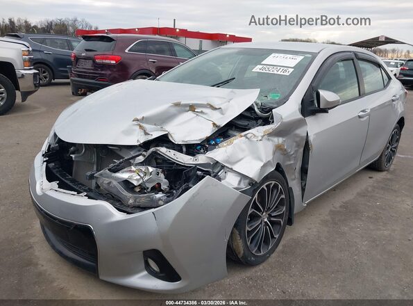 2T1BURHE0GC656619 2016 TOYOTA LL Silver Widok z przodu