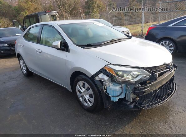 2T1BURHE2GC602593 2016 TOYOTA LL Silver Przód prawy