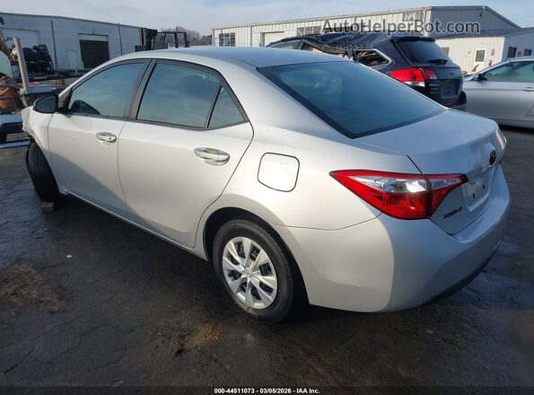 2T1BURHE2GC602593 2016 TOYOTA LL Silver Tył lewy