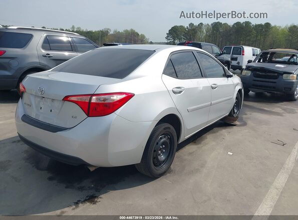 2T1BURHE5HC847678 2017 TOYOTA LL Серебряный Задняя правая четверть