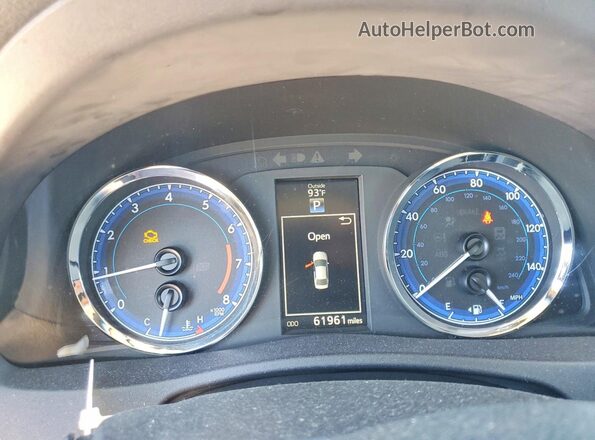 2T1BURHEXKC182073 2019 TOYOTA LL Красный Вид щитка приборов
