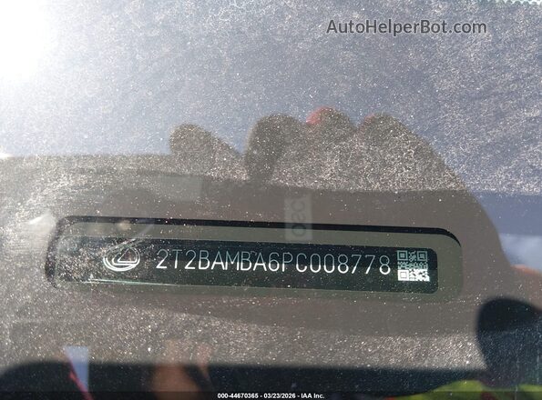 2T2BAMBA6PC008778 2023 LEXUS RX 350 Gray Вид підкапотного простору