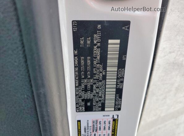 2T2BAMCA5RC054295 2024 LEXUS RX Белый Панорамный вид салона 360°