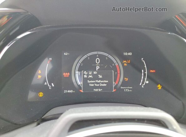 2T2BAMCA8PC021076 2023 LEXUS RX Silver Вид щитка приладів