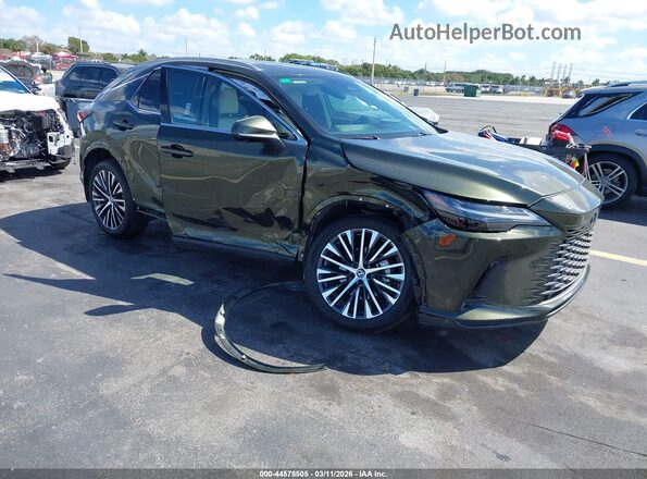 2T2BBMCA7SC079850 2025 LEXUS RX 350H Зеленый Передняя правая четверть