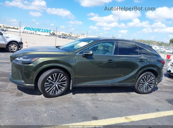 2T2BBMCA7SC079850 2025 LEXUS RX 350H Зеленый Вид задней части салона
