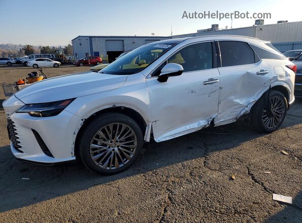 2T2BBMCA9PC009953 2023 LEXUS RX White წინა მარცხენა ხედი სამი მეოთხედიდან