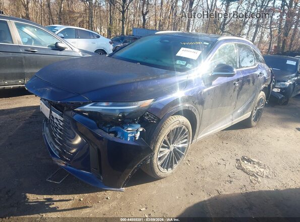 2T2BBMCAXSC076814 2025 LEXUS RX 350H Синий Передняя левая четверть