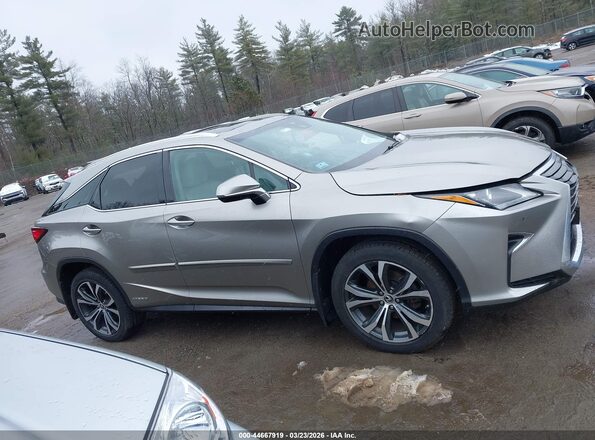 2T2BGMCA1KC036221 2019 LEXUS RX 450H Gray Widok wnętrza z tyłu
