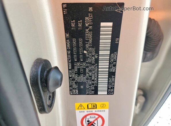 2T2BZMCA0HC066474 2017 LEXUS RX Золотой Панорамный вид салона 360°