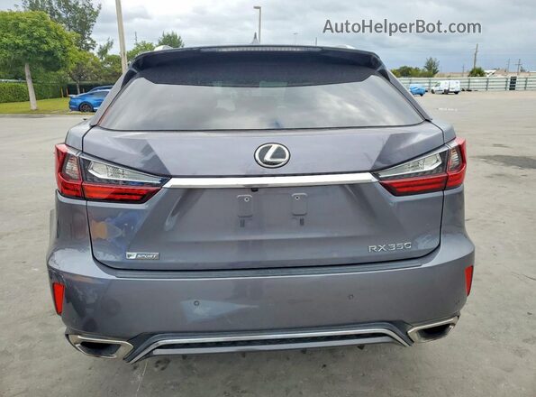 2T2BZMCA0KC192258 2019 LEXUS RX Gray Вид ззаду