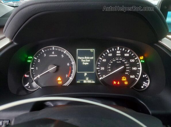 2T2BZMCA4JC162565 2018 LEXUS RC Белый Вид щитка приборов