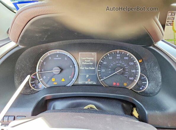2T2BZMCA5JC142180 2018 LEXUS RX Черный Вид щитка приборов