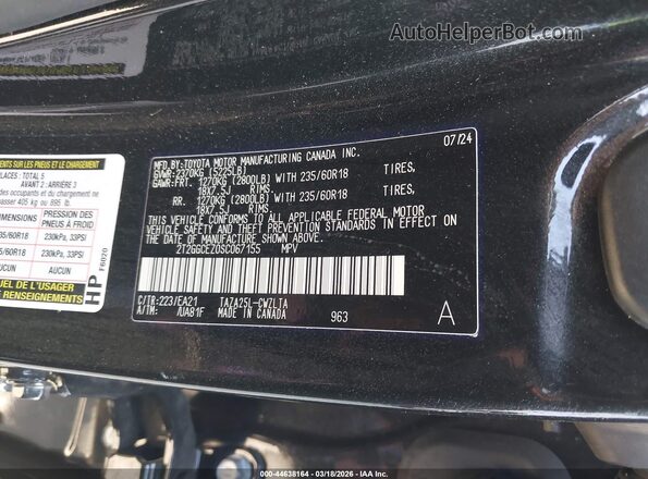 2T2GGCEZ0SC067155 2025 LEXUS NX 350 Black ძრავის განყოფილების ხედი